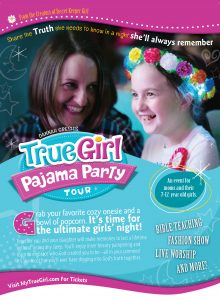 5.5 x 8.5 Flyer Commercial True Girl PJ Party-1